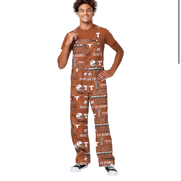 NWT FOCO Men's University of Texas Longhorns Repeat Overalls